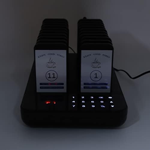 Sistem bežičnog poziva, restoran Pagerski sistem sa 20pcs Coaster Pagers i 1pc tipkovnice za tipkovnicu