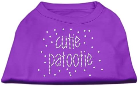 Mirage PET proizvodi Cutie Patootie košulja za rhinestone, velika, ljubičasta