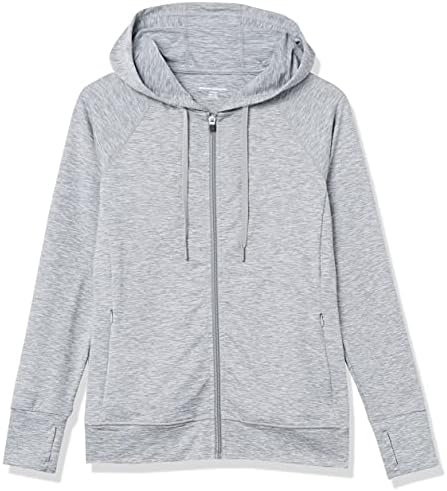 Essentials Ženska brušena Tech Stretch punog zip hoodie