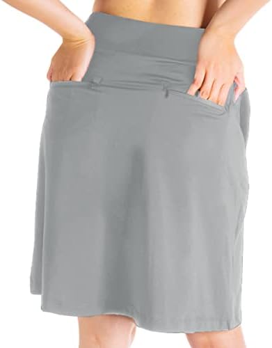 Yogipace ženska 4 džepa UV zaštita 20 skromna suknja do koljena atletsko trčanje Golf tenis Skort
