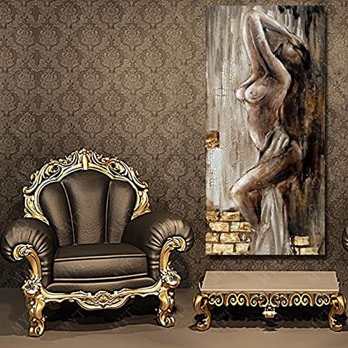 BKSTJ velike veličine moderne seksi gole slike ručno farbana djevojka slika ulje na zidu umjetnost za dnevni