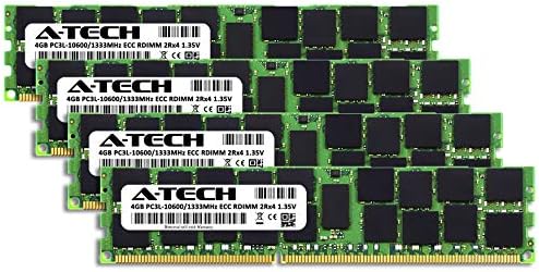 A-Tech 16GB DDR3 / DDR3L 1333 MHz PC3L-10600R ECC RDIMM 2RX4 1.35V ECC Registered DIMM 240-PIN