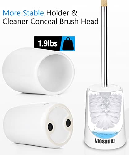 VIOSUNIU Keramički anti-miris toaletni set za miris - Splash-otporna na držač teške dužnosti,