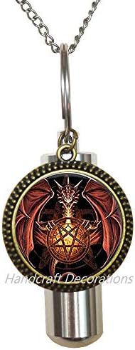 RukovanjeDecorations Dragon kremiranje urn ogrlica-zmaj poklon-zmajevi urn-zmaj urn-zmaj nakit-mitski nakit-mistični