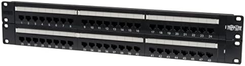 Tripp Lite 48-port 2U reclount CAT5E 110 patch panel 568B, RJ45 Ethernet