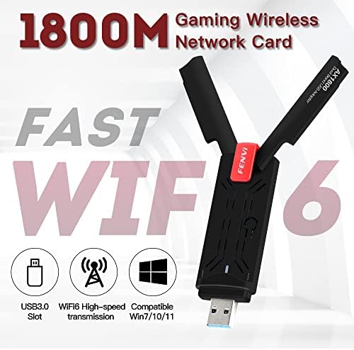 Fenvi WiFi 6 AX1800 USB3.0 WiFi adapter Dual Band 802.11AX bežični Gigabit AX1800Mbps WiFi 6 USB mrežna