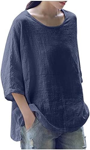 Ženska majica ljetna jesen 3/4 rukava Odjeća Crewneck Capri skromna bluza majica za dame O1 O1