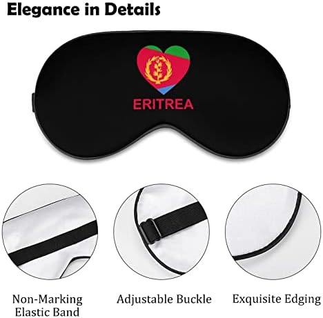 Love Eritreja maska ​​za oči s podesivim kaišem za muškarce i ženske noći za spavanje