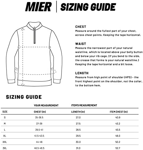 Mier Muška četvrt zip pulover upf 50+ s dugim rukavima pješačenje za planinarenje, lagane košulje,