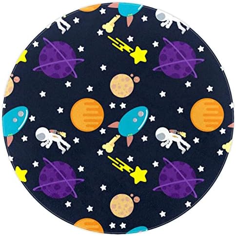 Llnsupply Okrugla Djeca Play Površina prostirki Astronauti Planet Star uzorak rasadnika meko sklopivo dijete