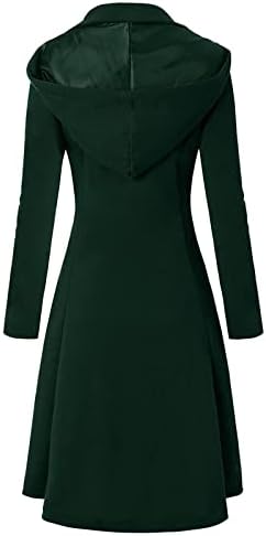 BASYSIN rođendan zimska smrkljena bluza Ženska solidna dodatna dugačka kaputa za kapute super mekani klasični