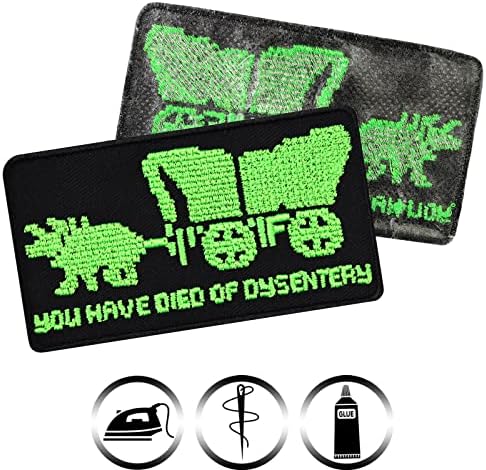 Umro ste se od dizenterija Oregon Trail Game Patch Computer Game naljepnica | Funny Computer Game Citat
