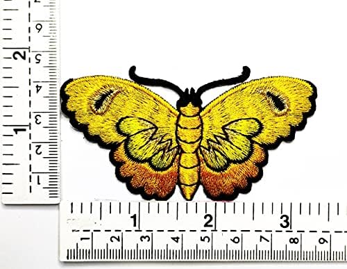 HHO patch žut leptir zakrpa leptir insect vrt crtani logotip dječje djevojčice jakna t majica za patch