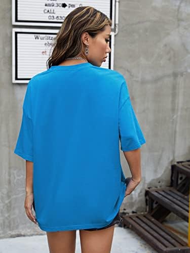 Cozyease ženske prevelike grafičke majice sa printom kratkih rukava labave majice Casual ženske