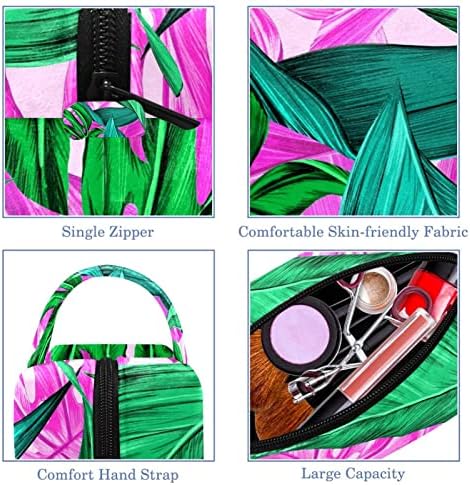 Tbouobt kozmetička torba za žene, torbe za šminke Sobidna toaletna torbica Putni poklon, tropsko zeleno monstera