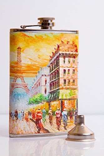 Slatke tikvice za žene-12 oz Paris dizajnerske tikvice za alkohol za žene - lijepa, diskretna i hladna torbica