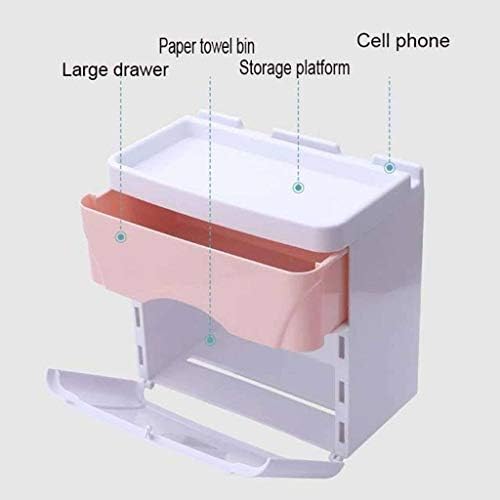 FXBZA toaletni držač za papir Nema bušenja Zidni nosač za nošenje za nošenje za samoljepljivi papir za kupaonicu