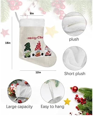 WXBDD Božićne božićne čarape Novogodišnje poklon bombonske torbe Božićni ukrasi za kućni Xmas Tree