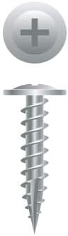 Vijci za strug od nerđajućeg čelika, 8 x 2-1/2, modifikovana rešetkasta glava sa oštrim tačkama Phillips
