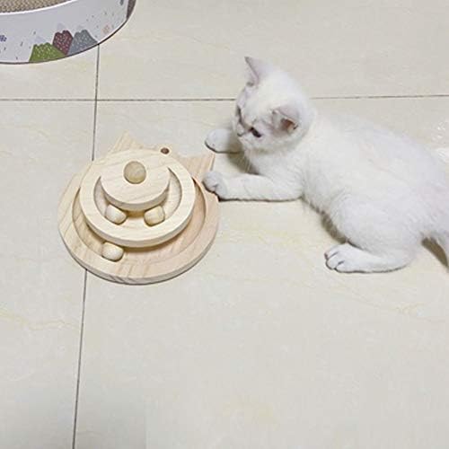Mouogo Interaktivne mačke igračke za zatvorene mačke-mačke zalihe smiješna valjka Tyy-dvostruka sloja