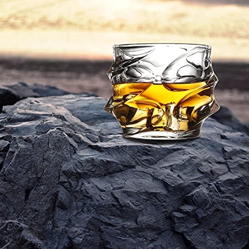 GYRUT naočare za viski Set kristalnih 8-11oz, staromodnih lowball Rocks čaša za Scotch, burbon, miješanih