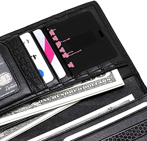 Pink kartica USB 2.0 Flash Drive 32g / 64g uzorak ispisano smiješno