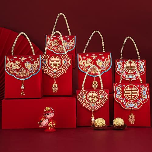 Supmovo 20pcs kineski vjenčani bomboni za vjenčanje venčani poklon za omotavanje prijenosne čokoladne