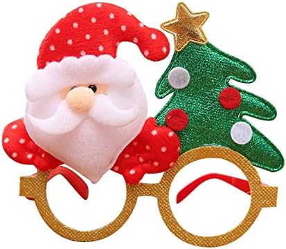 NSQFKALL Christmasne naočale ukras okvira pogodan za božićnu zabavu pogodno za većinu ljudi stolica