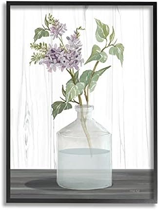 Stupell Industries Spring Lilac Sprig New Country Cvjećarska stakla Jar, Dizajn Cindy Jacobs