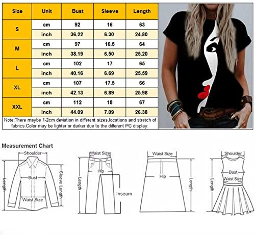 Duksevi lagani štampani kratki rukavi za posadu ljetne majice za žene Trendy Casual Plus Size 2023