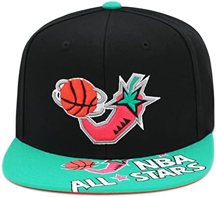 Mitchell & Ness NBA All Star Game Reload 3.0 Snapback šešir Podesiva kapa-crna / Teal/Pink Pepper / San