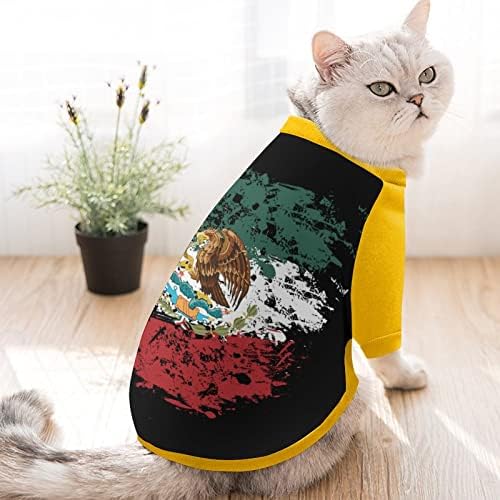 FunnyStar Meksička američka zastava Ispis PET dukserica sa pulovernim puloverom za pse za pse mačka