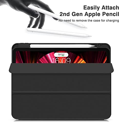 Magnetna futrola za iPad Air 5th / 4th generiranje za 10,9 inča sa držačem za pecil odvojiv prozirni