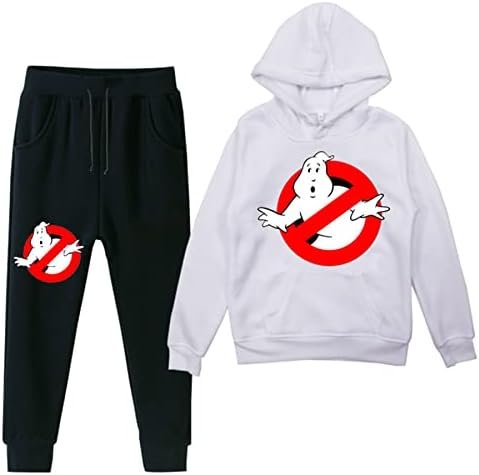 Huanxa Dječji pulover Outfit Ghostbusters Hoodies i Jogger Hlače za dječake Djevojke Casual Fleece