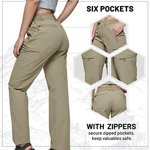 Mier ženske brze teretne hlače lagane taktičke planinarske pantalone sa 6 džepova, rastezljivog