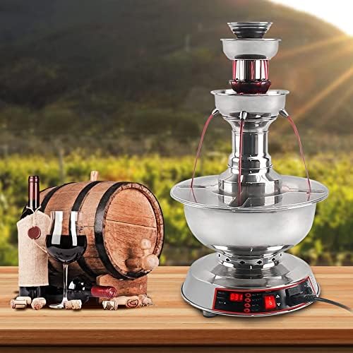 Elq Wine Fountain stroj, 3-nivoski nehrđajući čelik Električni komercijalni dozator pića za vjenčanje
