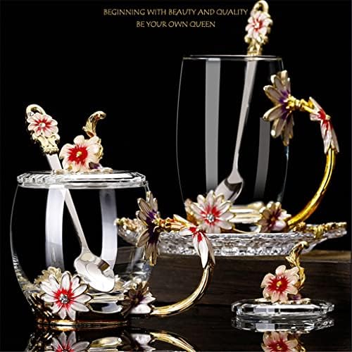 Wionc kućanski emajl u boji cvjetni čaj cvijeta cvjeta čaša čaša za emajl čaša staklena čaša