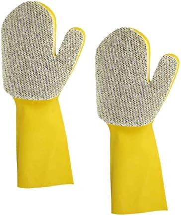 Yardwe 2pcs rukavice za čišćenje lateksa rukavice mittens hot kadica za pranje rublja Roštilj za roštilj