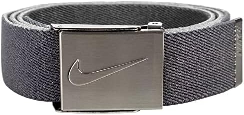 Nike muški standardni reverzibilni rastezljivi mrežasti sivi / tamno sivi pojas