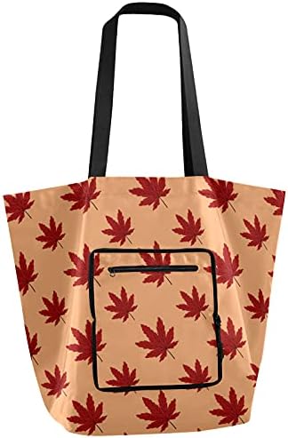 Jesen jesen lišće Happy Thanksgiving sklopiva torba za višekratnu upotrebu torba za namirnice Heavy Duty