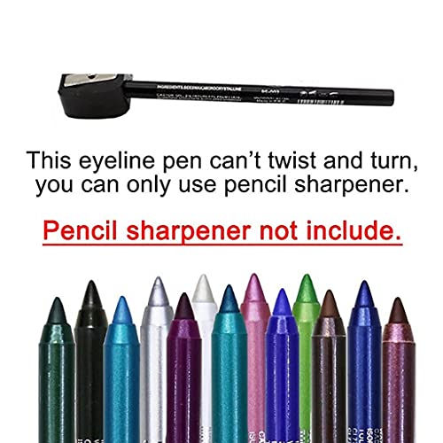 Zitiany 1pc olovka za oči u boji, vodootporna olovka za oči u 14 boja za oči metalik mat sjajna Zadimljena
