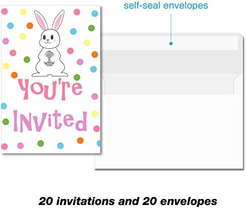 Uskršne pozivnice za zabavu jaja sa koverte od 20 proljeća uskršnja zeko egs Eagster ručak za zabavu poziva