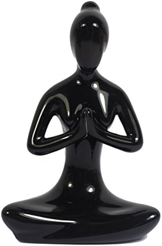Dekorativna porculanska joga figurica joga pozira figurica joga statua, 4,25 visoka