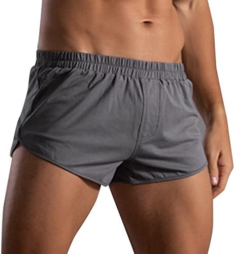 BMISEGM bokserske kratke hlače za muškarce pakovanje muške ljetne čvrste boje pamučne hlače