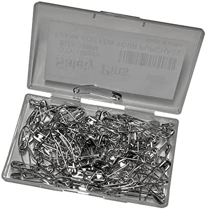SWIFTHORSE zakrivljeni sigurnosni PIN 100 Broj, 1,5 u inču (veličine 2) Sigurnosni pin za šivanje