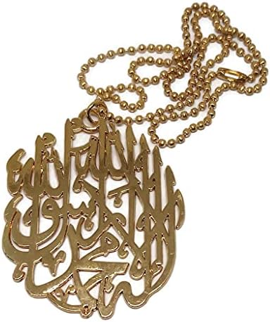 Metalni privjesak ogrlica Auto zadnje ogledalo viseći ukras sa perla loptu lanac AMN-288 arapski kaligrafija
