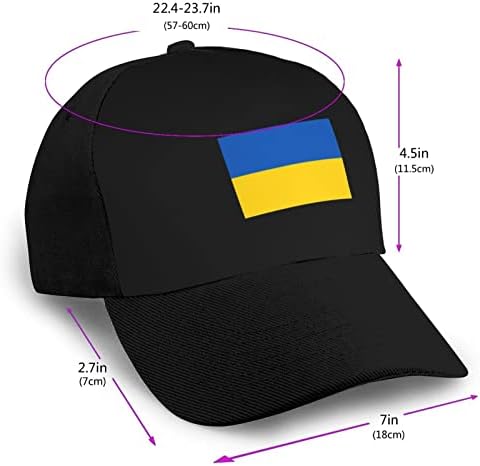 Lipangmi Zastava Ukrajine Bejzbol kap Prozračiva zakrivljena ruba Baseball Cap HIP-hop šešir Sun Hat Podesivi