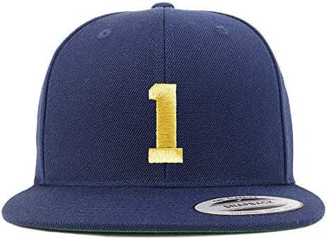 Trendy Prodavnica Odjeće Broj 1 Zlatna Nit Sa Ravnim Novčanicama Snapback Bejzbol Kapa