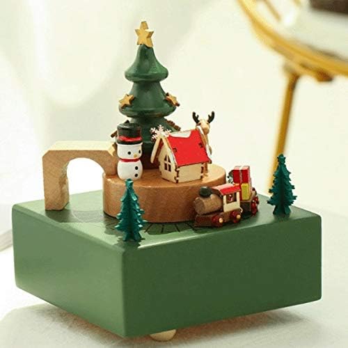 Shypt drvena karusel božićna muzička kutija djevojka dječji rođendan poklon kuća ukras retro drvena ukras