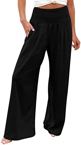 Žene kapri hlače elastične rekvicene pantalone visokog struka hlače prozračne pantalone jednostavne hlače